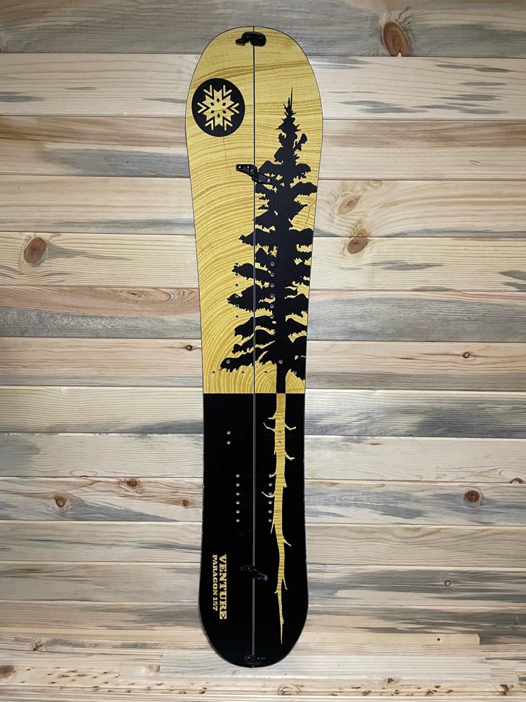 157w venture paragon splitboard with skins