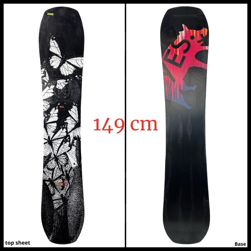 #2272 Yes Standard Uninc Snowboard 2024 Black/White 149 cm