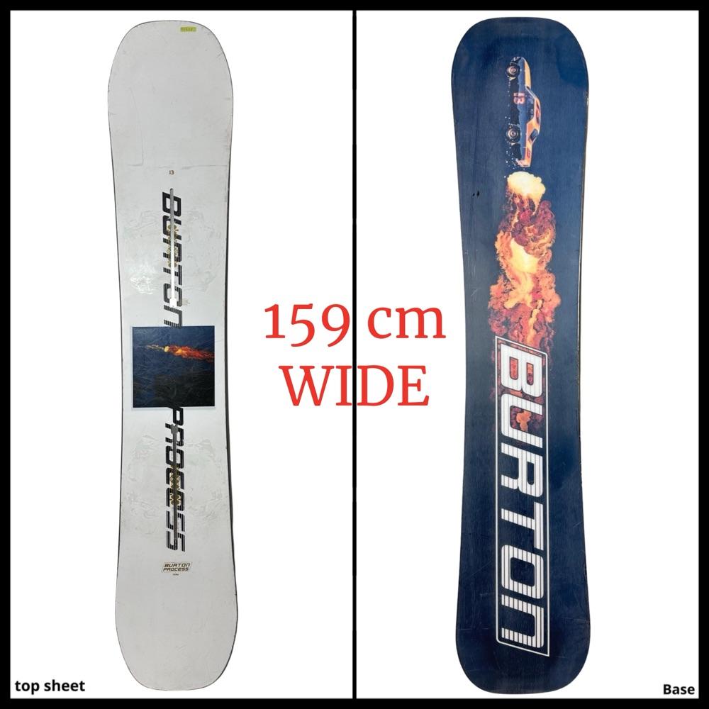 #2258 Burton Process PurePop Camber Mens Snowboard 159 WIDE