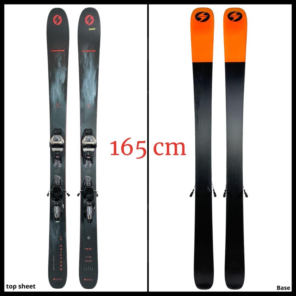 #2214 Blizzard Bonafide 97 Skis 165 cm 2024 w/ Marker Griffon Bindings 13