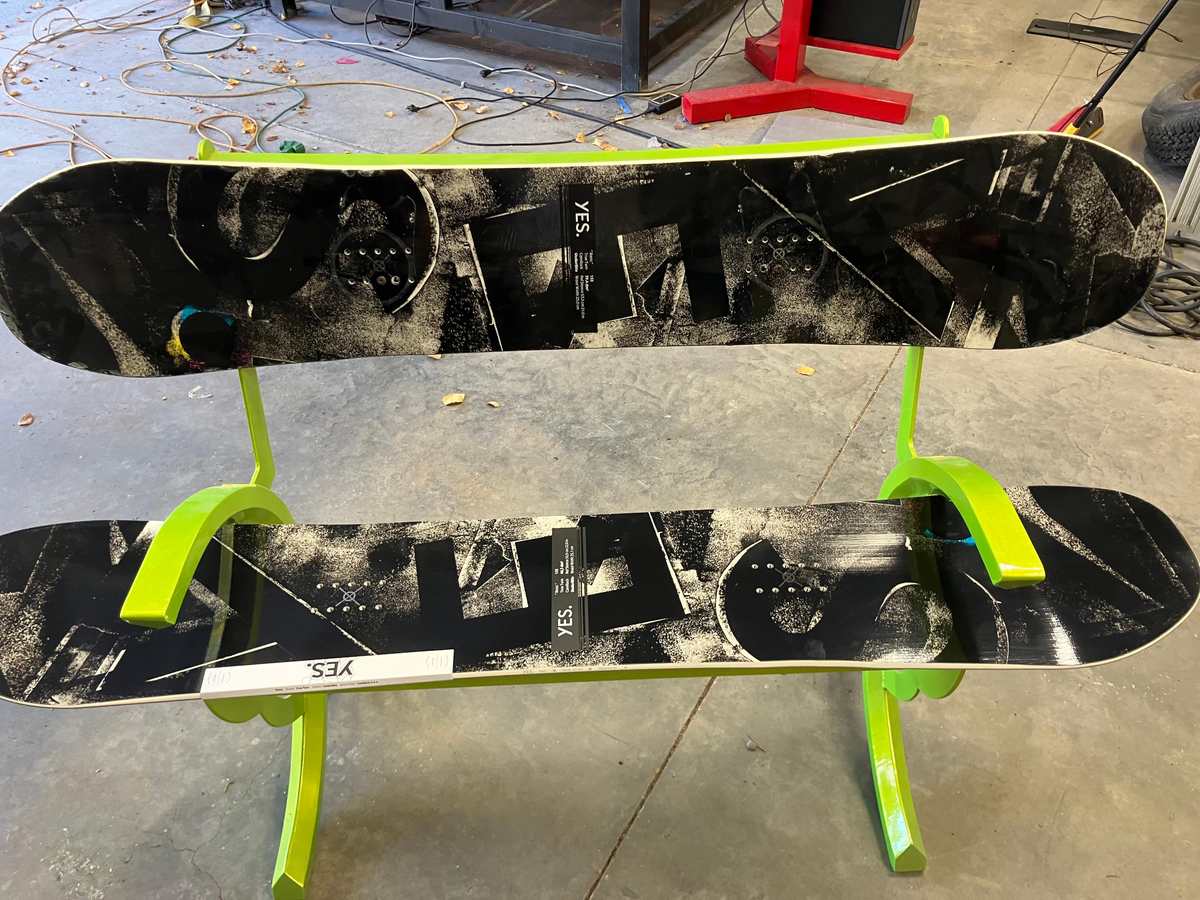 Best Snowboard Bench Ever Made? // Purpose-Built, New, Custom Frame + Pro Powder Coat