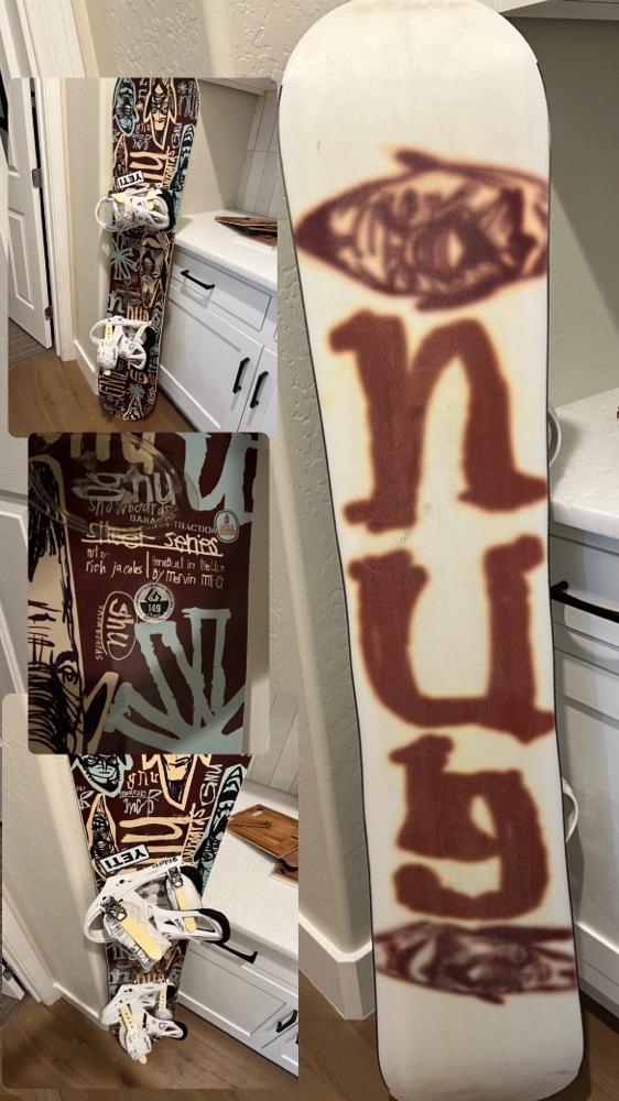 GNU SNOWBOARD, BURTON BINDINGS