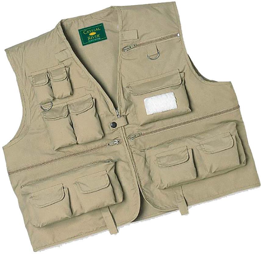 FISHING UTILITY VEST TAN LG