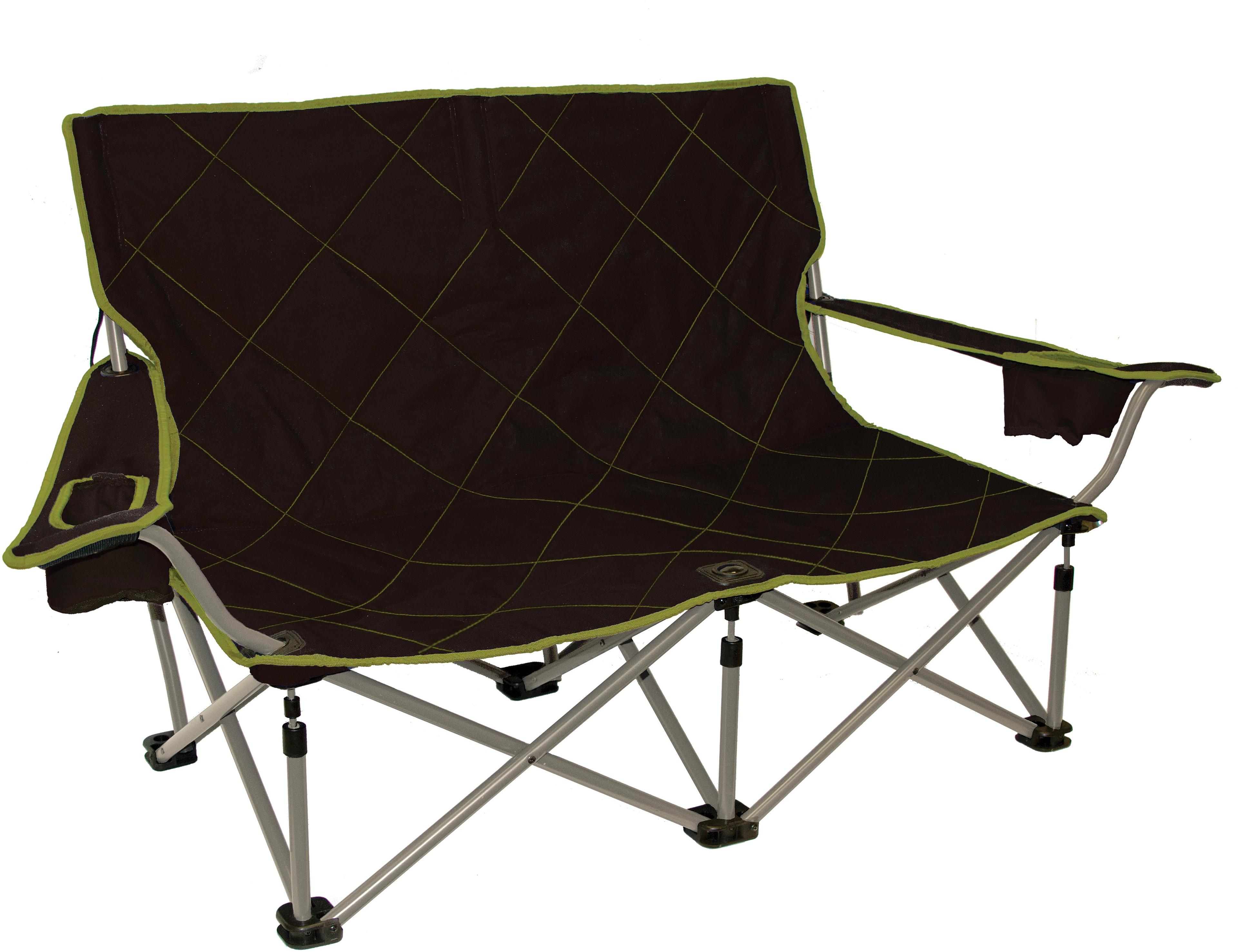 SHORTY CAMP COUCH - BROWN/LIME