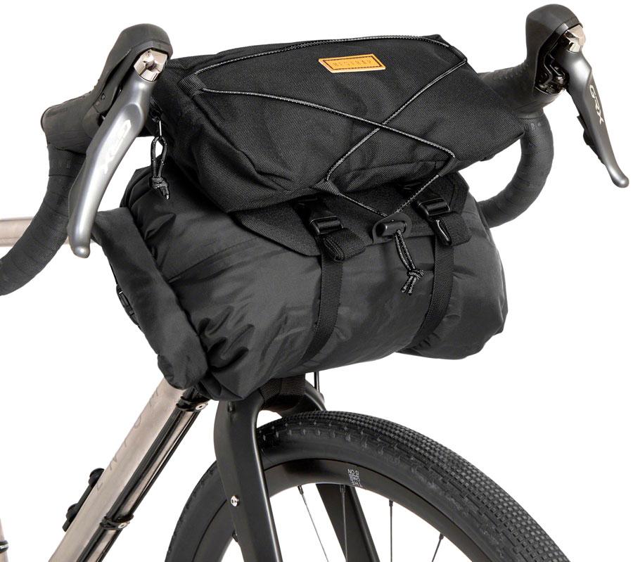 Restrap Bar Bag Handlebar Bag - Large, Black/Black