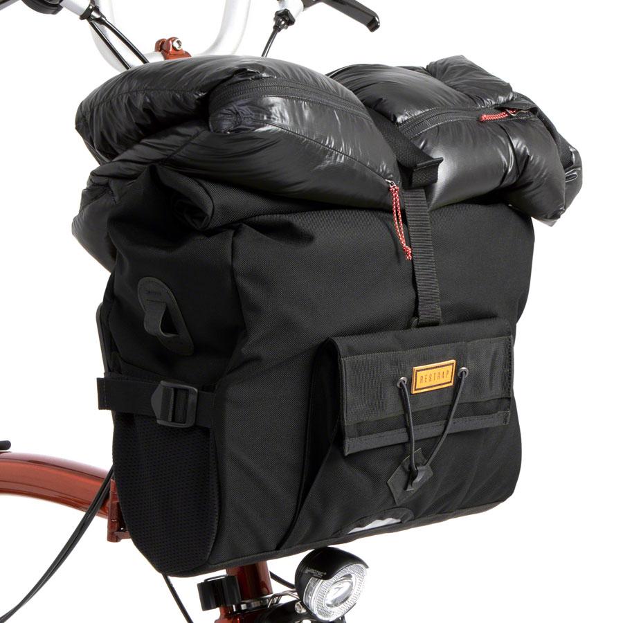 Restrap City Loader Handlebar Bag - Fits Brompton Mount, 20L, Black