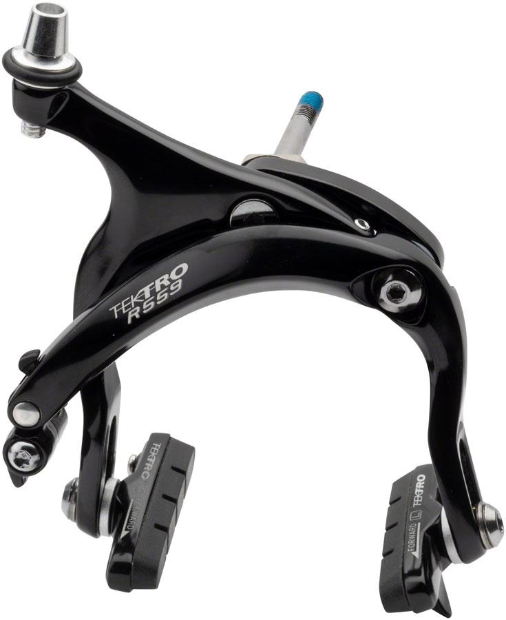 Tektro R559 Road Caliper Brake - Rear, Dual Pivot, Nutted Mounting Bolts, High Polish Black