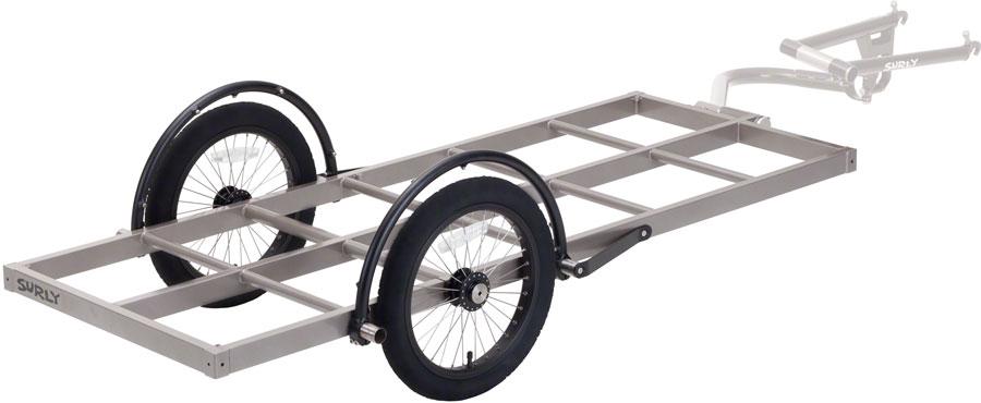 Surly Bill Trailer: Long Bed, 16" Wheels, Gray