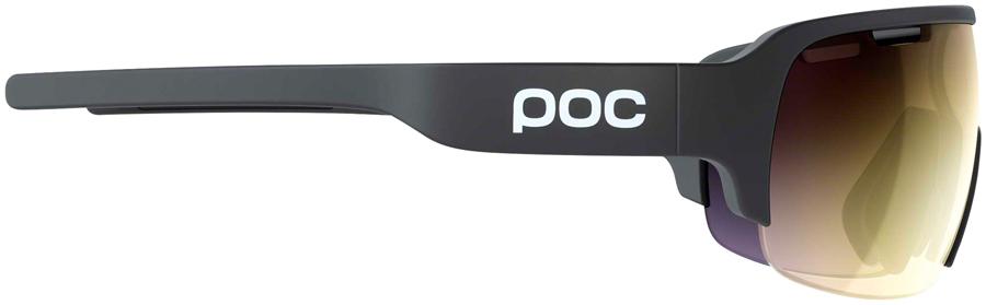 POC Do Half Blade Sunglasses - Uranium Black, Violet/Gold-Mirror Lens