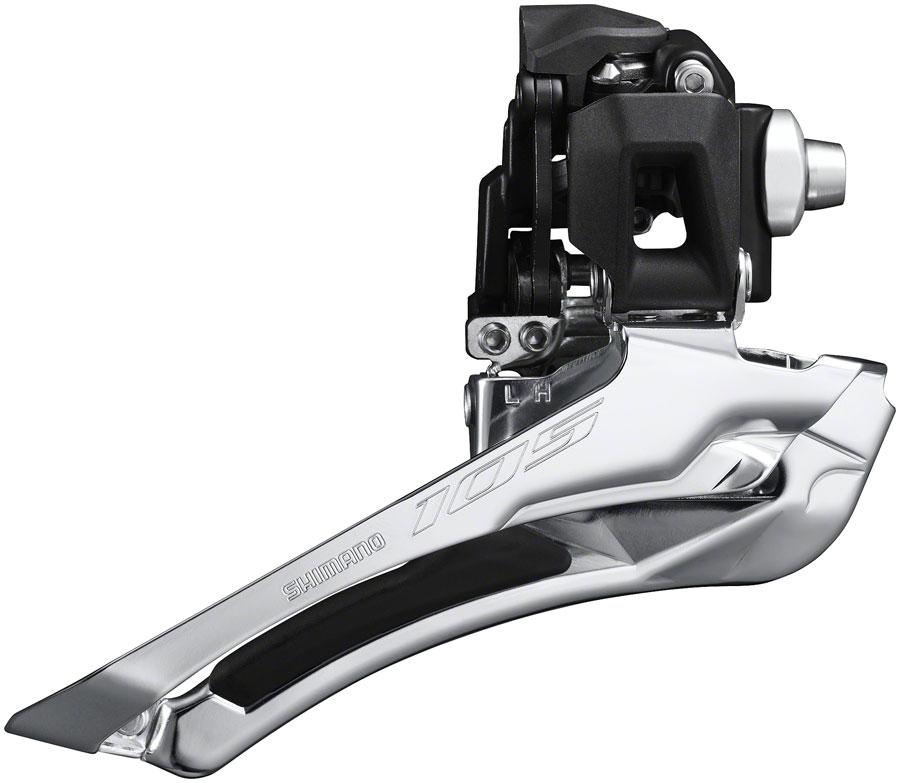 Shimano 105 FD-R7100-F Front Derailleur - 12-Speed, Double, Braze-On, Down-Swing, Down-Pull, 52t Max