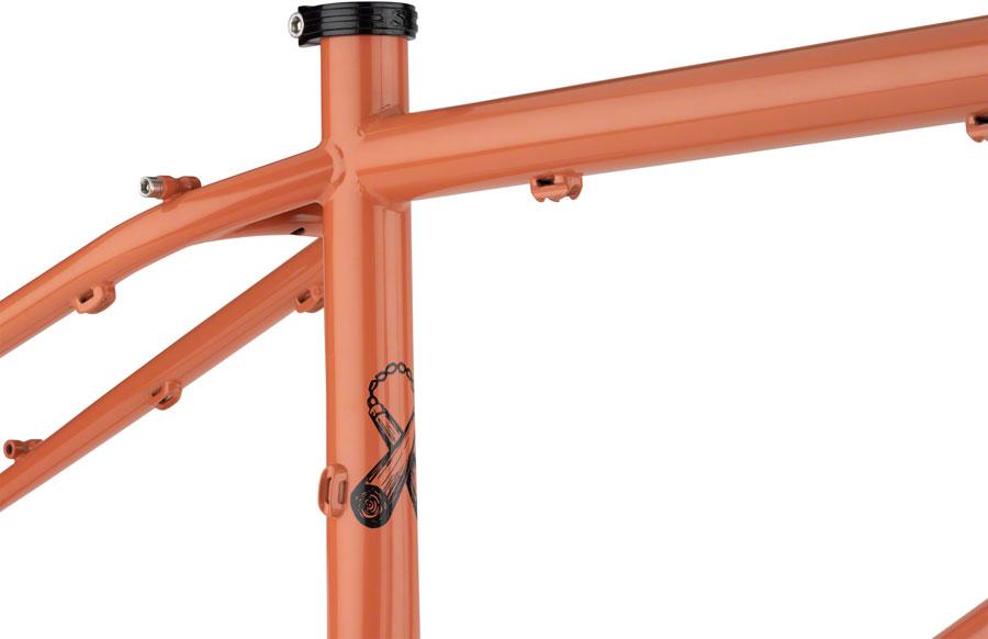 Surly Karate Monkey Frameset - 27.5", Steel, Peach Salmon Sundae, X-Small