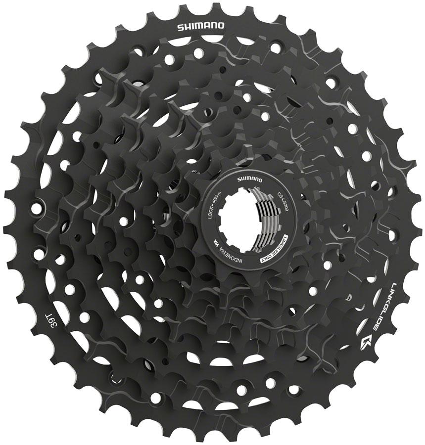 Shimano CUES  CS-LG300-10 Cassette - 10-Speed, 11-39t, LINKGLIDE, Black