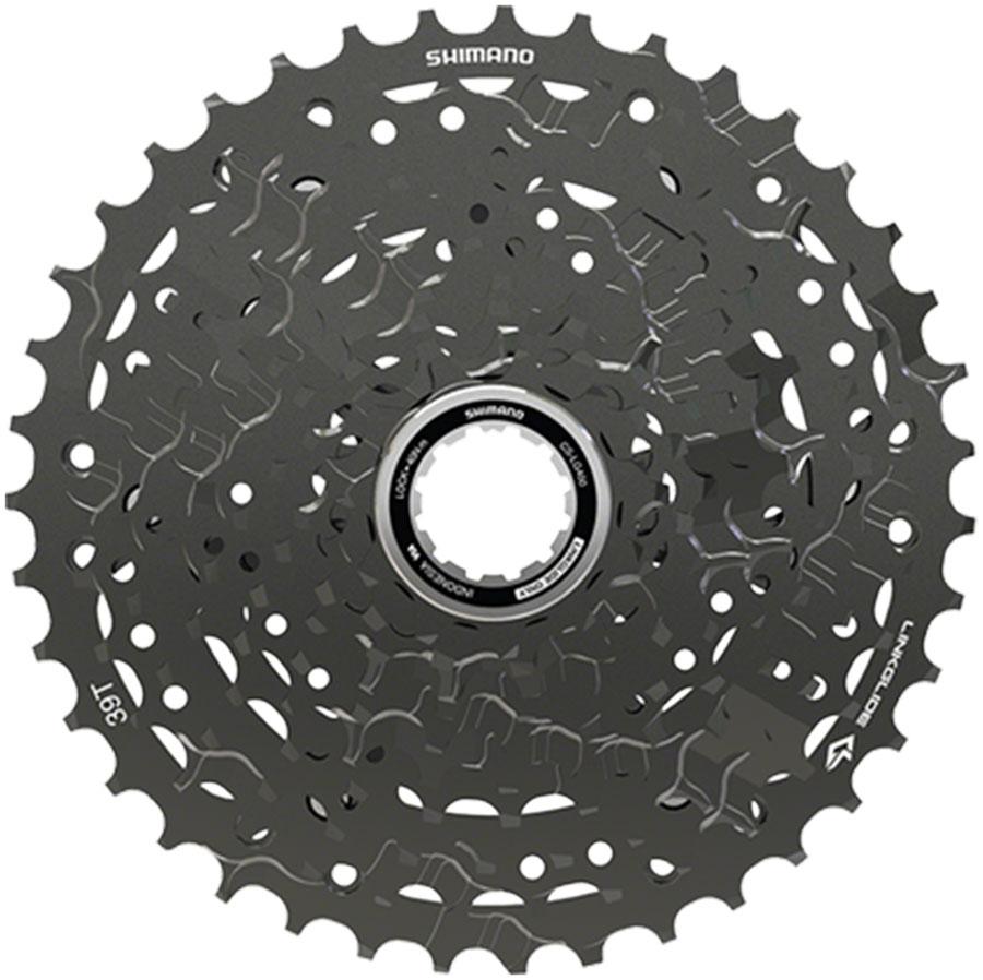 Shimano CUES  CS-LG400-10 Cassette - 10-Speed, 11-39t, LINKGLIDE, Black