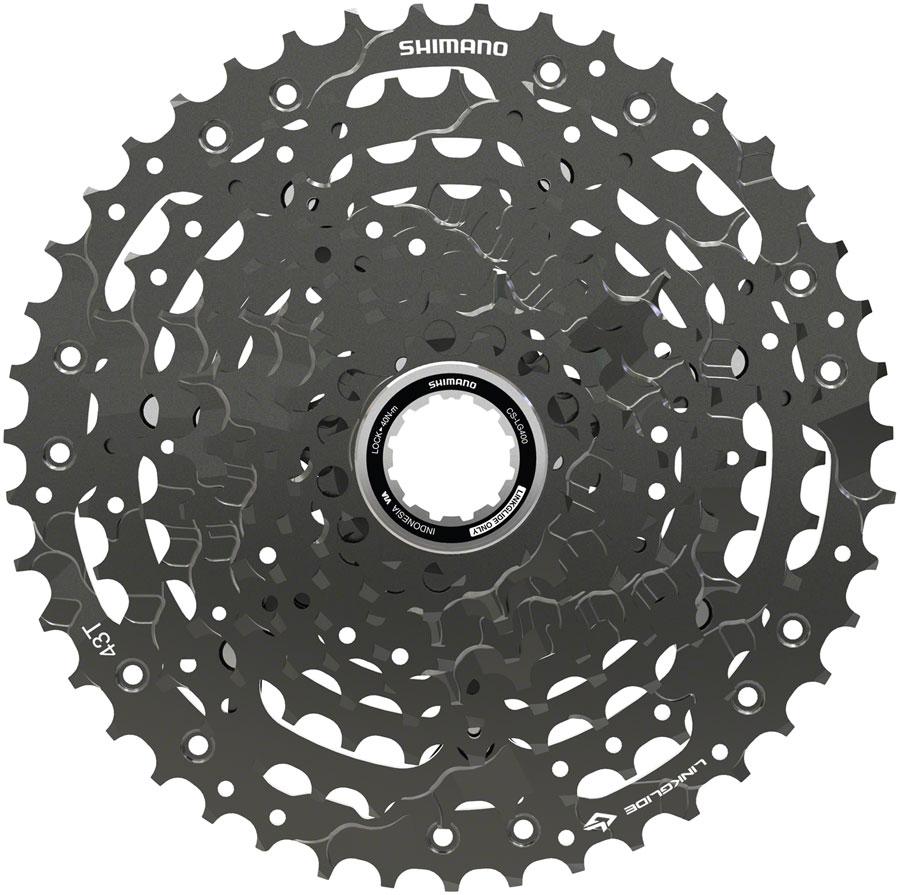 Shimano CUES  CS-LG400-10 Cassette - 10 Speed, 11-43t, LINKGLIDE, Black