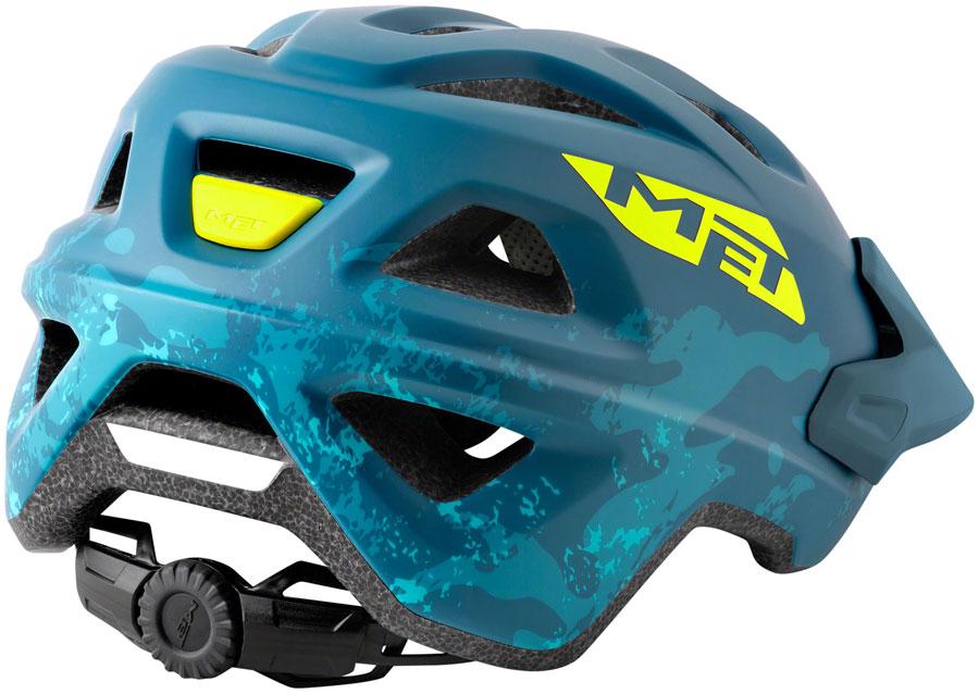 MET Eldar MIPS Kids Helmet - Petrol Blue Camo, Matte, Youth, 52-57cm