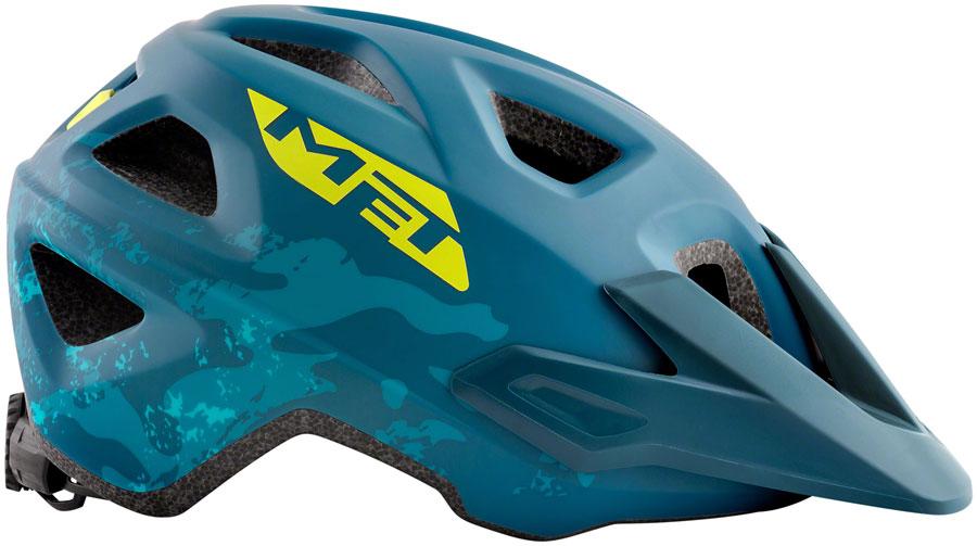 MET Eldar MIPS Kids Helmet - Petrol Blue Camo, Matte, Youth, 52-57cm