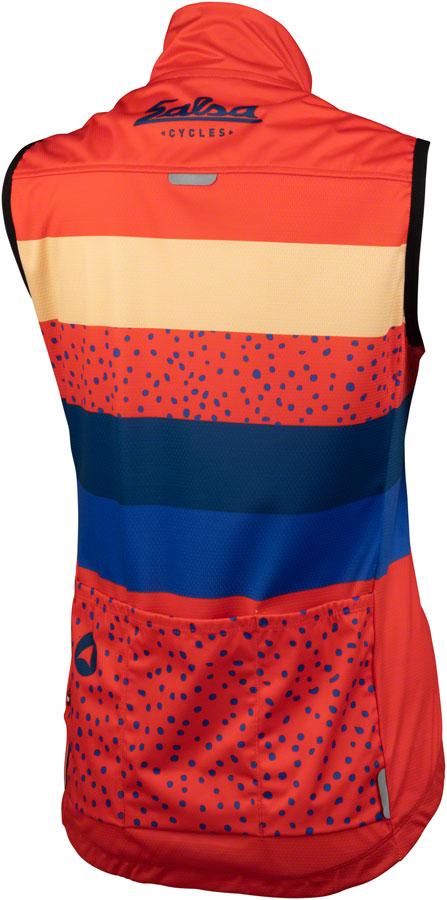 Salsa Team Polytone Women's Vest - Red, w/ Stripes, Medium