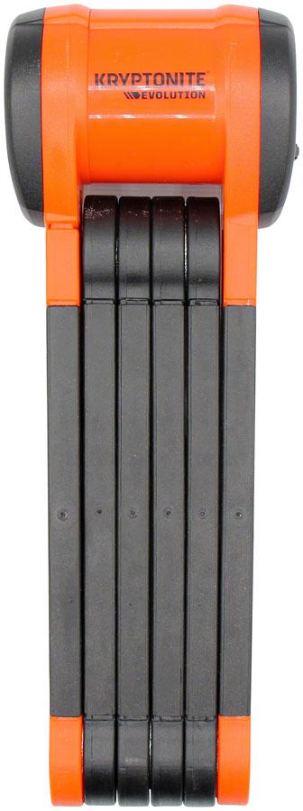 Kryptonite Evolution 790 Folding Lock - 90cm, Keyed, Inludes Click Tight Bracket, Black/Orange