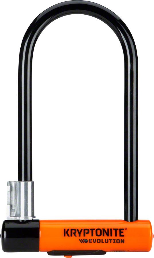 Kryptonite Evolution Series U-Lock - 4 x 9", Keyed, Black, Includes bracket