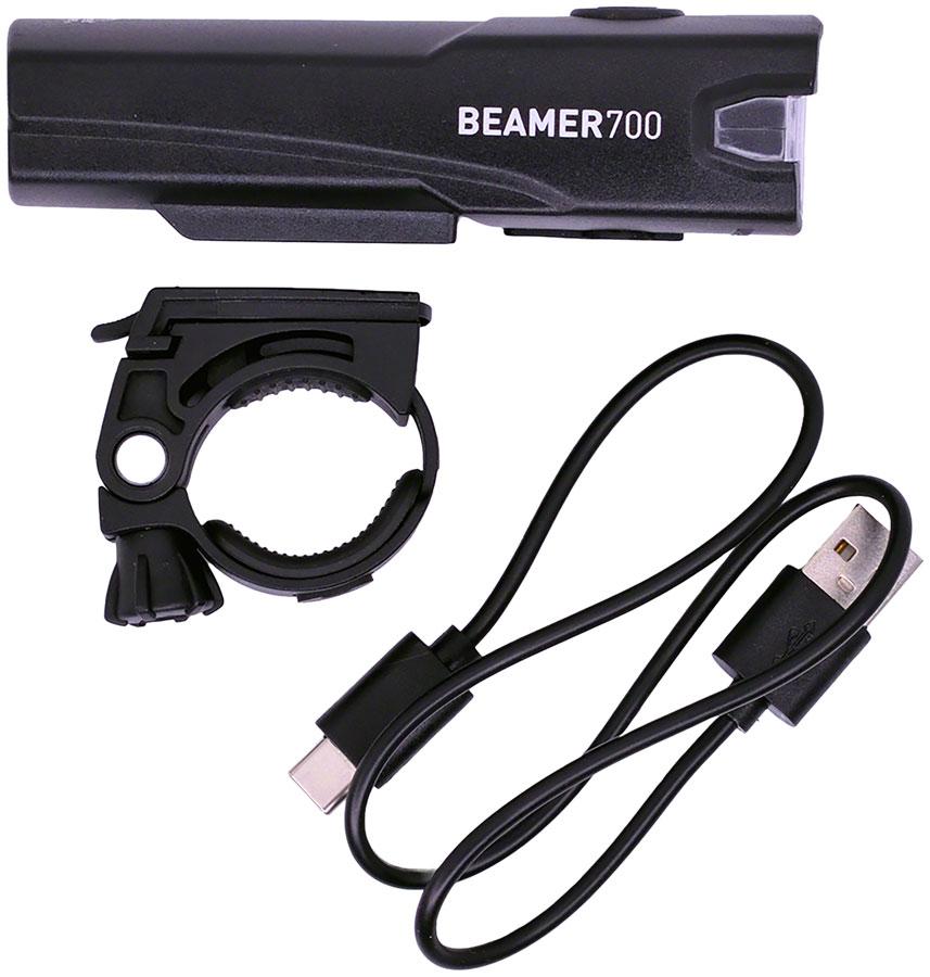 Planet Bike Beamer 700 Headlight - 700 Lumen, USB Rechargable, Black