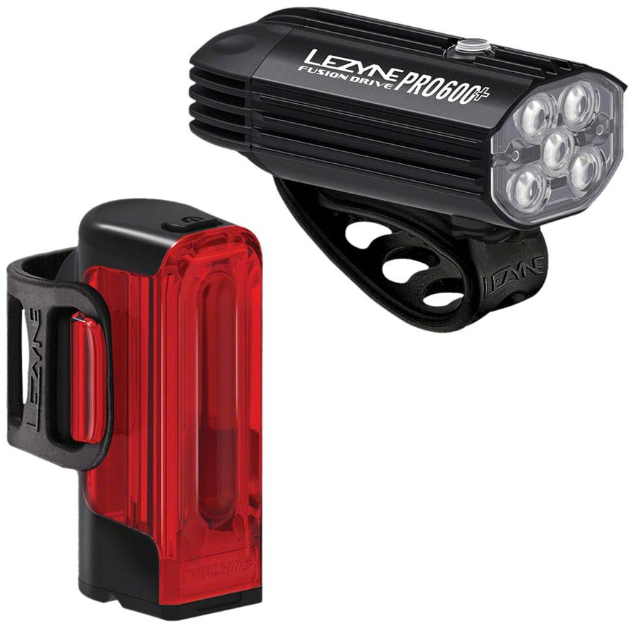 Lezyne Fusiondrive Pro 600 and Strip Drive 300+ Headlight and Taillight Set