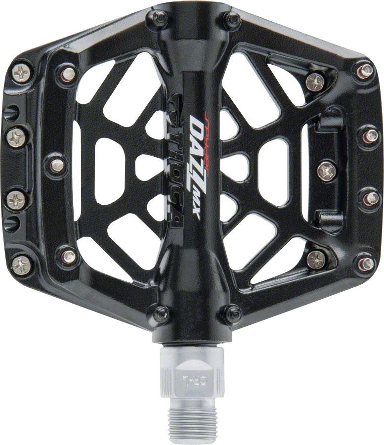 Tioga DAZZ MX Pedals - Platform, Aluminum, 9/16", Black