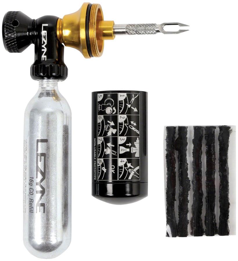 Lezyne CO2 Blaster Inflater and Tubeless Repair Kit with two 20g Cartridges