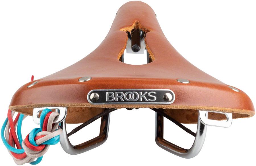 Brooks B17 Carved Saddle - Steel, Honey