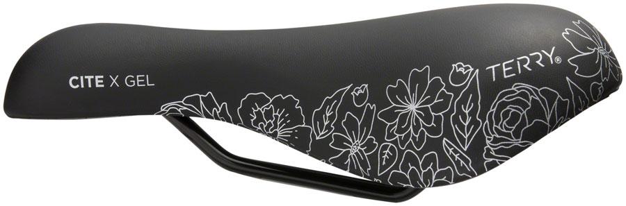 Terry Cite X Gel Saddle - Steel, Flower, Women's