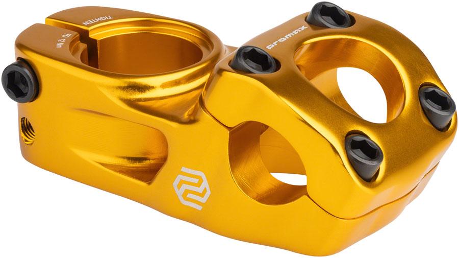 Promax Impact BMX Stem - 53mm, Top Load, Gold