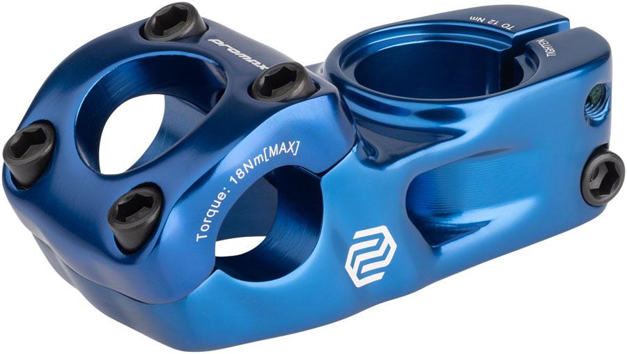 Promax Impact BMX Stem - 53mm, Top Load, Blue