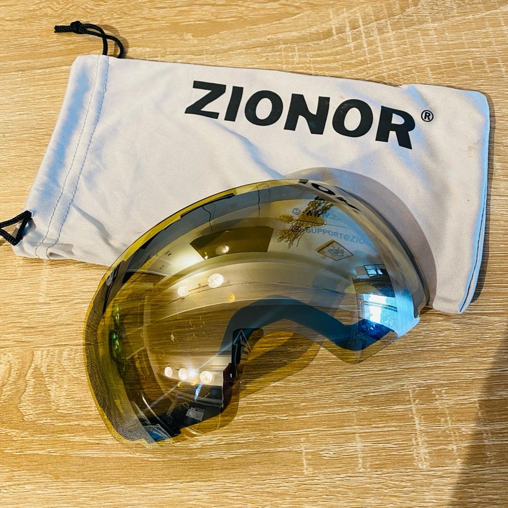 ZIONOR Lagopus X4 Ski Snowboard Snow Goggles Replacement Lenses (Yellow)