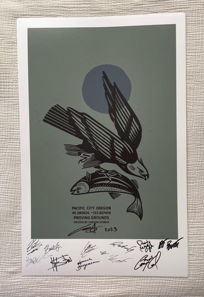 Proving Grounds Pacific City Signed Poster
